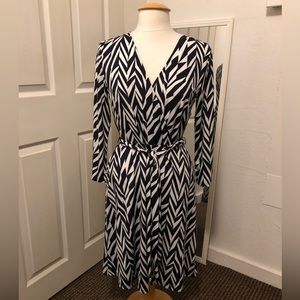 INC Wrap Print Dress